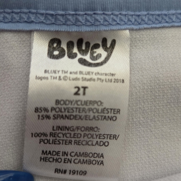 Bluey Toddler Bikini Swim Set - Picture 2 of 2